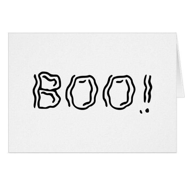 ¡Ghostly Boo! Tarjeta mediana (Anverso (Horizontal))