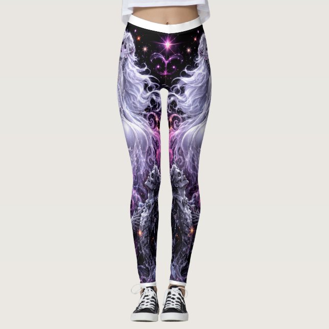 Ghostly Glam Halloween Leggings (Anverso)