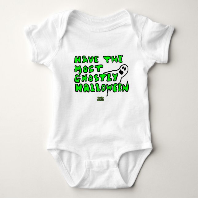 Ghostly Halloween Baby Jersey Bodysuit (Anverso)