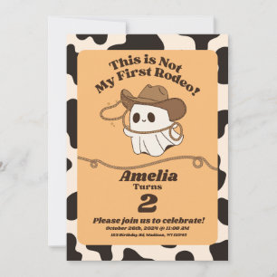 Ghostly "Not My First Rodeo" Invitación de cumplea