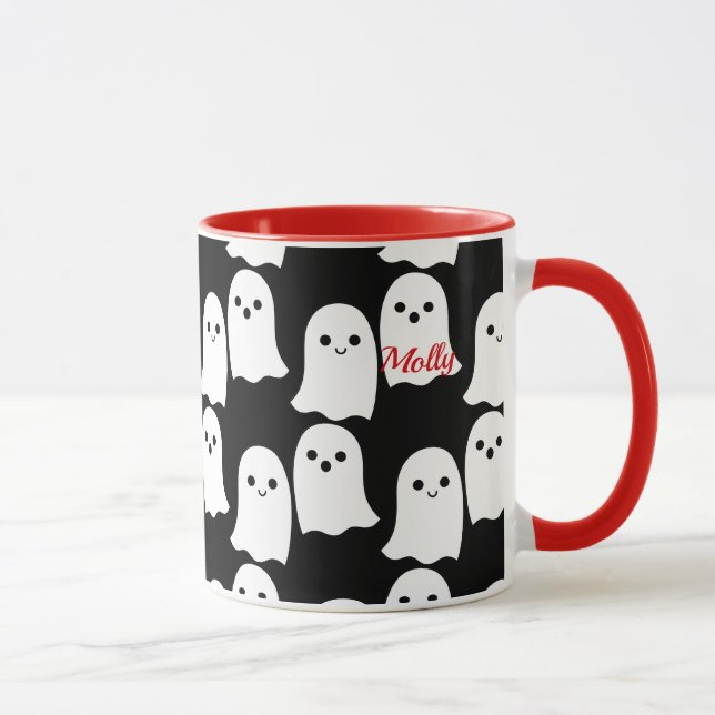 Ghosts Mug Kawaii Halloween Copa (Derecha)