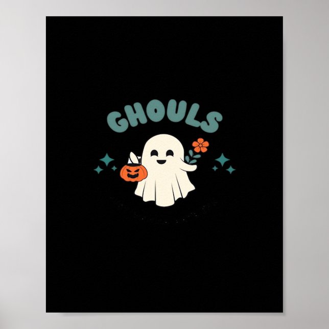 Ghouls solo quieren divertirse con el arte de Hall (Frente)