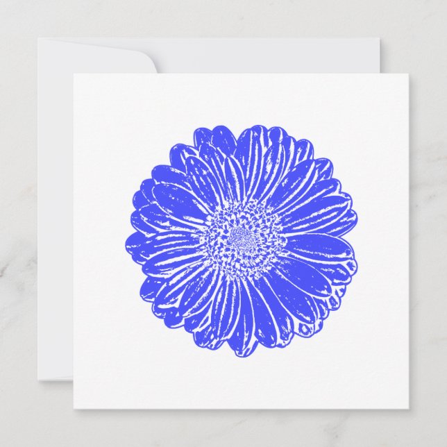 Giant Blue Gerbera Daisy (Anverso)