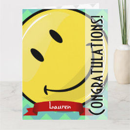 Giant Smiling Felicitaciones Gran Tarjeta de Salud