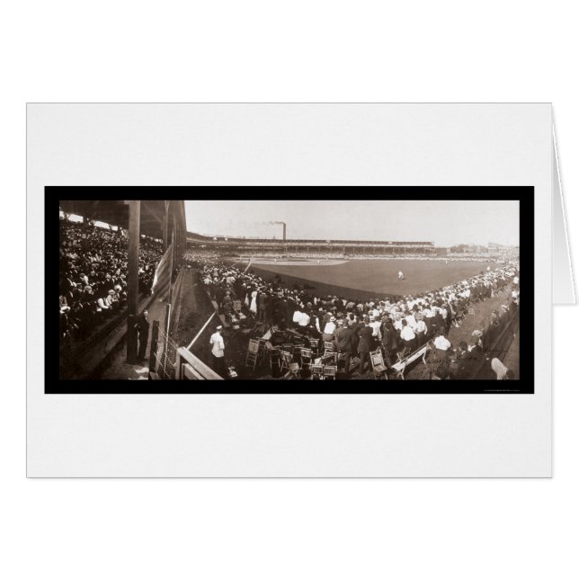 Giants Cubs Baseball Photo 1908 (Anverso (Horizontal))