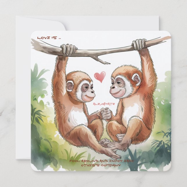 Gibbon Valentines (Anverso)