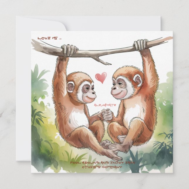 Gibbon Valentines (Anverso)