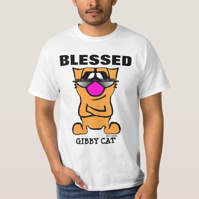 GIBBY CAT Camisetas cristianas BENDICADAS (Anverso)