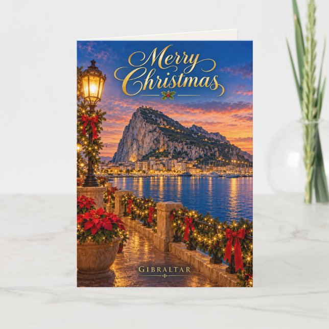 Gibraltar Feliz Navidad (Anverso)