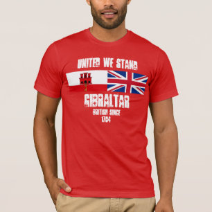 Gibraltar nos unió coloca diseño de la camiseta