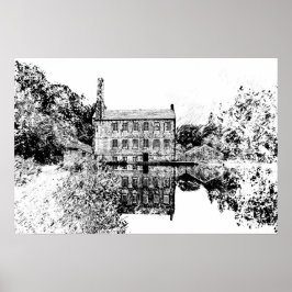 Gibson Mill, Hardcastle Crags Obra de arte de carb