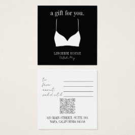 Gift Card Boutique Lingerie Black