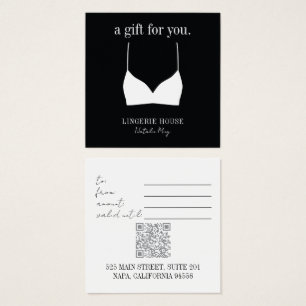 Gift Card Boutique Lingerie Black