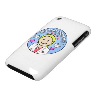 Regalos para Doctora Rubia y Celeste Cuidame Case-Mate iPhone 3 Cobertura