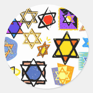 GIFTWRAPPING PEGATINAS DE HANUKKAH HOJAS DE 20 O 6