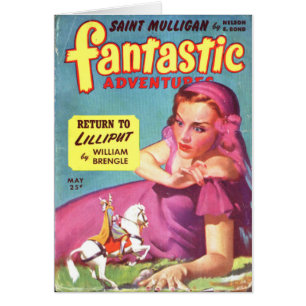 Giganta en un vestido de la lavanda