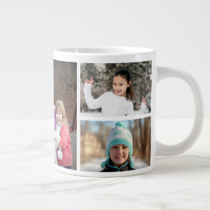 Gigante Añada su propia taza de café de 5 Collages de fo