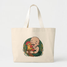 Bolso de tela | Chloe Baby Abraza El Rooster