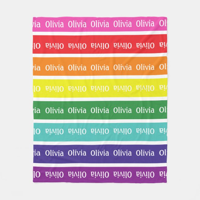 Gigante de manta con nombre de niño personalizado  (Anverso)