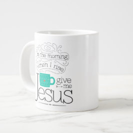Gigante Déme la taza de café de Jesús