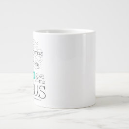 Gigante Déme la taza de café de Jesús