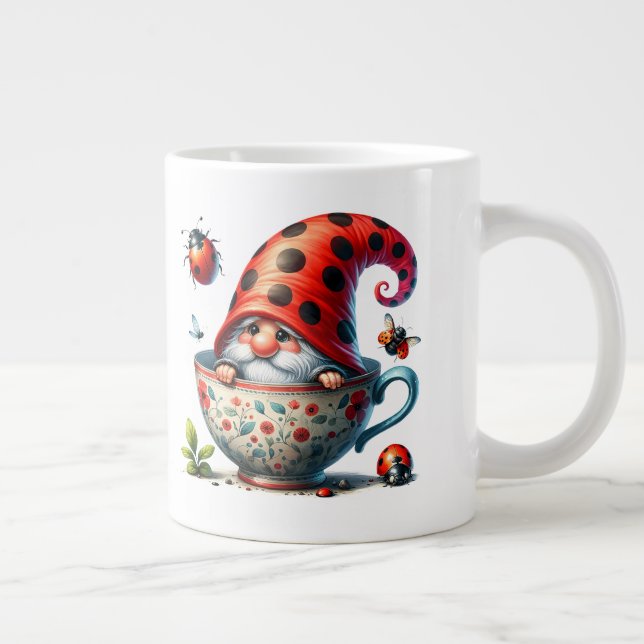 Gigante Gnome - taza de café extra grande (Derecha)