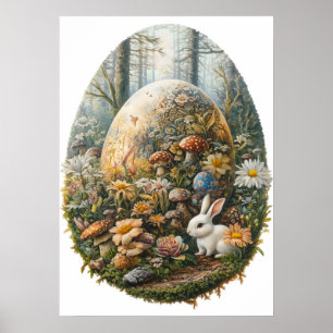 Gigante Huevo de Pascua Fantasía Arte Pared