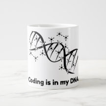 La codificación está en mi ADN Taza de café de cie