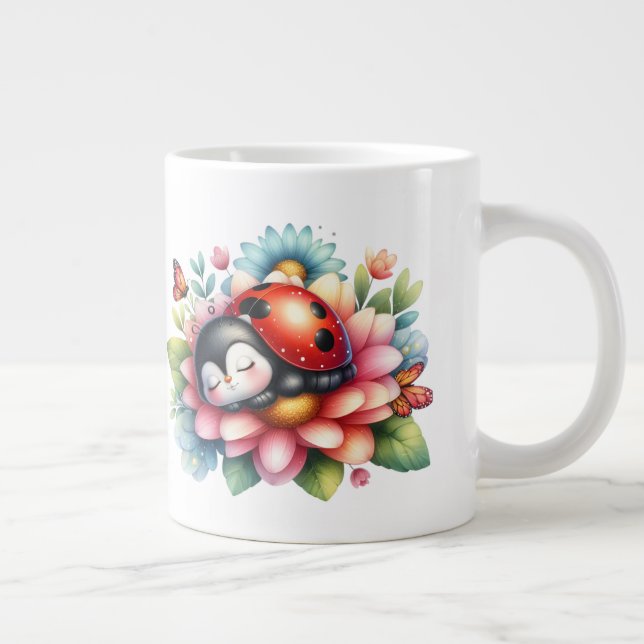 Gigante Ladybug - taza de café extra grande (Derecha)