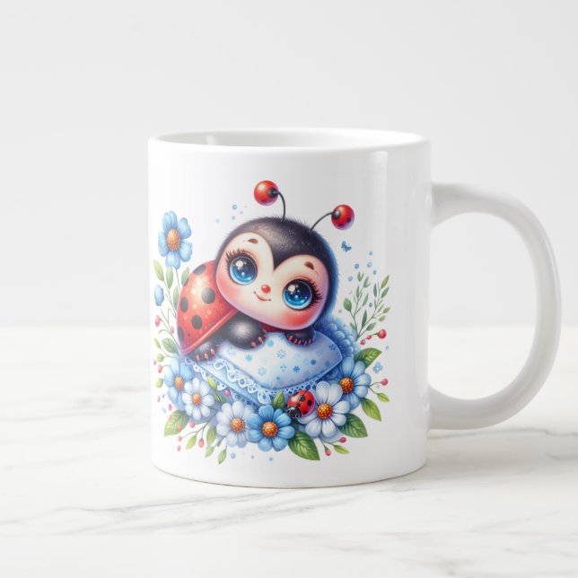 Gigante Ladybug - taza de café extra grande (Derecha)