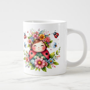 Gigante Ladybug - taza de café extra grande