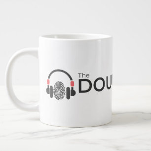 Gigante Lazo doble hecho un podcast - taza de café enorme