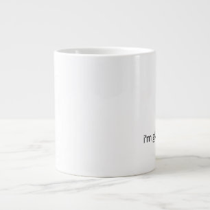 Gigante Me alegra que estés aquí – Taza de café de apoyo s