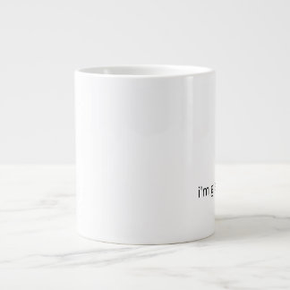 Gigante Me alegra que estés aquí – Taza de café de apoyo s