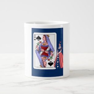 Gigante Muestra de café en taza reine belote 