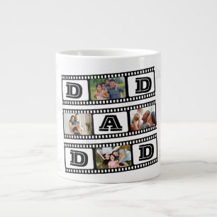 Gigante ¡Personalizada la taza de café de papá con 4 fotog