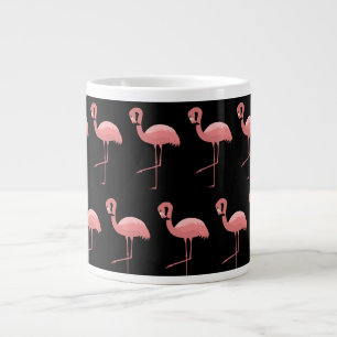 Gigante Rosa Flamingo café taza de té negro