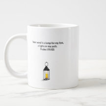 Salmo 119:105 Taza de café cristiana | Regalo de f