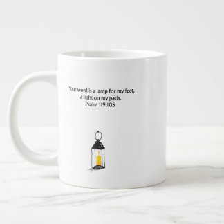 Gigante Salmo 119:105 Taza de café cristiana | Regalo de f