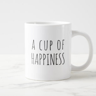 Gigante Tamaño JUMBO - una taza de felicidad café moderno