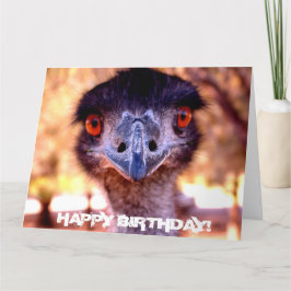 Gigante tarjeta de cumpleaños australiana EMU