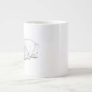 Gigante Taza Dachshund de Pelo Duro - Cerámica para Café