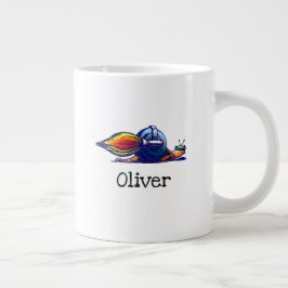 Gigante Taza de café Caracol Cohete
