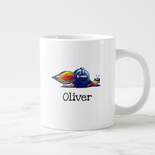 Gigante Taza de café Caracol Cohete