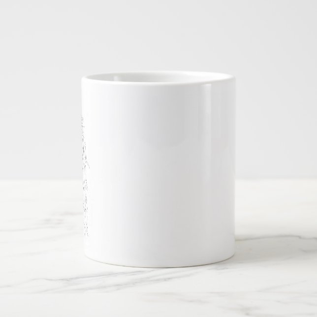 Gigante Taza de café con dibujo de perro Cockapoo (Frente)