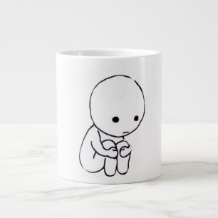 Gigante Taza de café con estética de humor triste