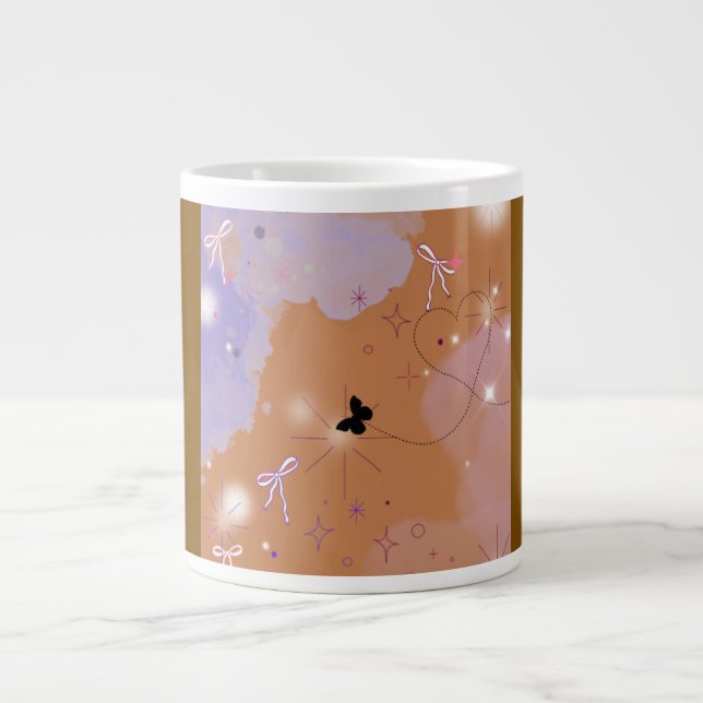 Gigante Taza de café con estilo (Frente)