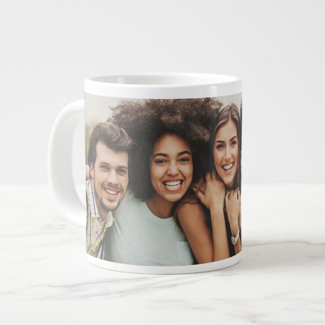Gigante Taza de café con foto de amigos (Izquierda)