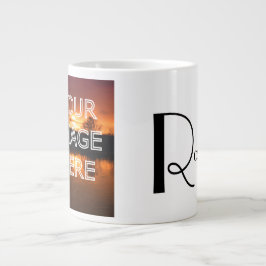 Gigante Taza de café con foto personalizada extra grande