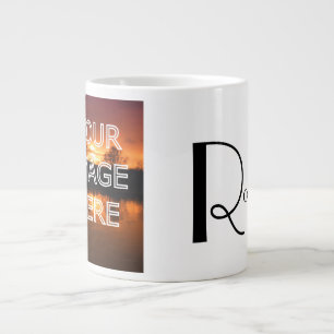 Gigante Taza de café con foto personalizada extra grande